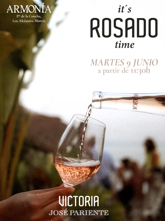 Hay brindis que saben mejor cuando se comparten.

Este martes, en Armonía, celebramos nuestro Rosado Time junto a Bodegas José Pariente. A partir de las 11:30h podrás degustar gratuitamente una selección de sus vinos rosados y descubrir más sobre una de las bodegas de referencia del panorama vinícola español.

Una copa, las vistas al Mar Menor y una buena excusa para disfrutar la mañana de otra manera. 
@bodegasjosepariente 

🅰️💛🤍🍷

Some toasts are better when shared.

This Tuesday at Armonía, join us for Rosado Time with Bodegas José Pariente. From 11:30am, enjoy a complimentary tasting of selected rosé wines and discover more about one of Spain’s most renowned wineries.

A glass of rosé, views over the Mar Menor and the perfect excuse to enjoy the morning a little differently.

#ArmoniaBeachClub #LosAlcazares #JosePariente #MarMenor #WineLovers 🍷✨