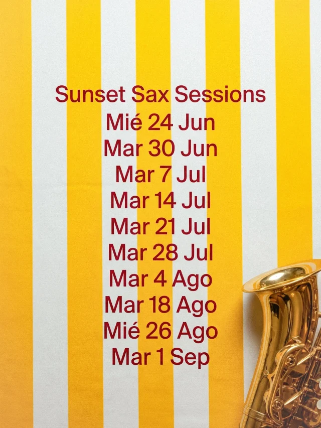 SUNSET SAX SESSIONS 🎷🌅

Este verano, vive el atardecer de una forma diferente en Armonía Beach Club. Disfruta de la mejor música en directo, interpretada mesa a mesa por nuestro saxofonista, mientras contemplas el mar, saboreas nuestra propuesta gastronómica y te dejas llevar por uno de los mejores atardeceres de la costa.

📅 Fechas:
Mié 24 Jun · Mar 30 Jun · Mar 7 Jul · Mar 14 Jul · Mar 21 Jul · Mar 28 Jul · Mar 4 Ago · Mar 18 Ago · Mié 26 Ago · Mar 1 Sep

🕗 Desde las 20:00 h

Reserve su mesa y disfrute de una experiencia única junto al mar.

#ArmoniaBeachClub #SunsetSaxSessions #LiveMusic #BeachClubVibes #MediterraneanLifestyle

☀️

SUNSET SAX SESSIONS 🎷🌅

Experience sunset like never before at Armonía Beach Club. Enjoy live saxophone performances delivered directly to your table while overlooking the sea, tasting our culinary selection, and soaking up one of the most beautiful sunsets on the coast.

📅 Dates:
Wed 24 Jun · Tue 30 Jun · Tue 7 Jul · Tue 14 Jul · Tue 21 Jul · Tue 28 Jul · Tue 4 Aug · Tue 18 Aug · Wed 26 Aug · Tue 1 Sep

🕗 From 8:00 PM

Reserve your table and enjoy a unique seaside experience filled with music, atmosphere, and unforgettable sunsets.

🎷 @benitogonzalezsax