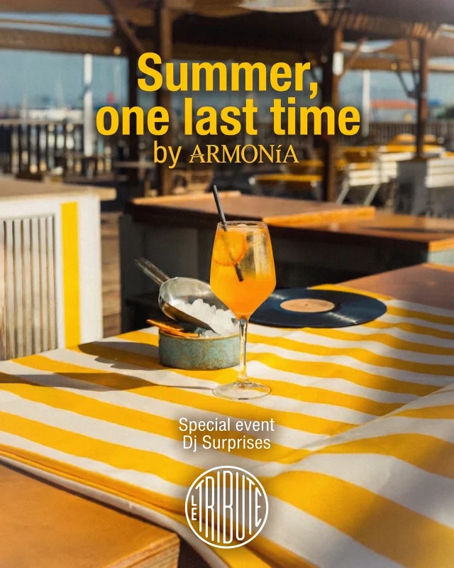 El verano no termina hasta que lo celebramos como se merece. 🌅✨

Este sábado, 5 de septiembre, despedimos un verano inolvidable en Armonía Beach Club como mejor sabemos hacerlo: con sorpresas, buena música, el mejor ambiente y el Mar Menor como escenario. 🌊

A partir de las 22h, ponemos el ritmo en manos de DJ y nos dejamos llevar por una noche muy especial junto a @le_tribute .

Porque algunos veranos merecen una despedida a lo grande. 🥂

🌊✨🎶

Summer isn’t over until we celebrate it the way it deserves. 🌅✨

This Saturday, September 5th, we’re saying goodbye to an unforgettable summer at Armonía Beach Club — with special surprises, great music, the best atmosphere and the Mar Menor as our backdrop. 🌊

From 10 PM, our DJ will set the pace for a very special night together with @le_tribute 

Because some summers deserve a proper send-off. 🥂

#ArmoniaBeachClub #MarMenor #SummerClosing #BeachClub #SummerVibes