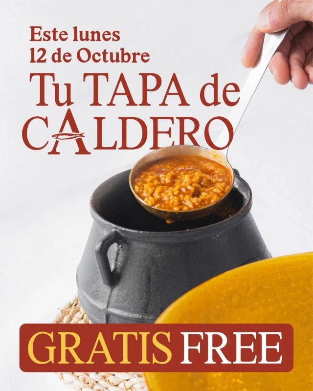 🥘 Este lunes 12 de octubre, el caldero sabe aún mejor si va por nuestra cuenta. Ven a Armonía y disfruta de una tapa gratis con tu aperitivo, de 11:00 a 13:30 h. ¡Nos vemos frente al Mar Menor!

☀️ This Monday, October 12th, caldero tastes even better when it’s on us. Join us at Armonía and enjoy a complimentary tapa with your aperitif, from 11 AM to 1:30 PM. See you by the Mar Menor!

#ArmoníaBeachClub #CalderoDelMarMenor #MarMenor #GastronomíaMurciana #LosAlcázares